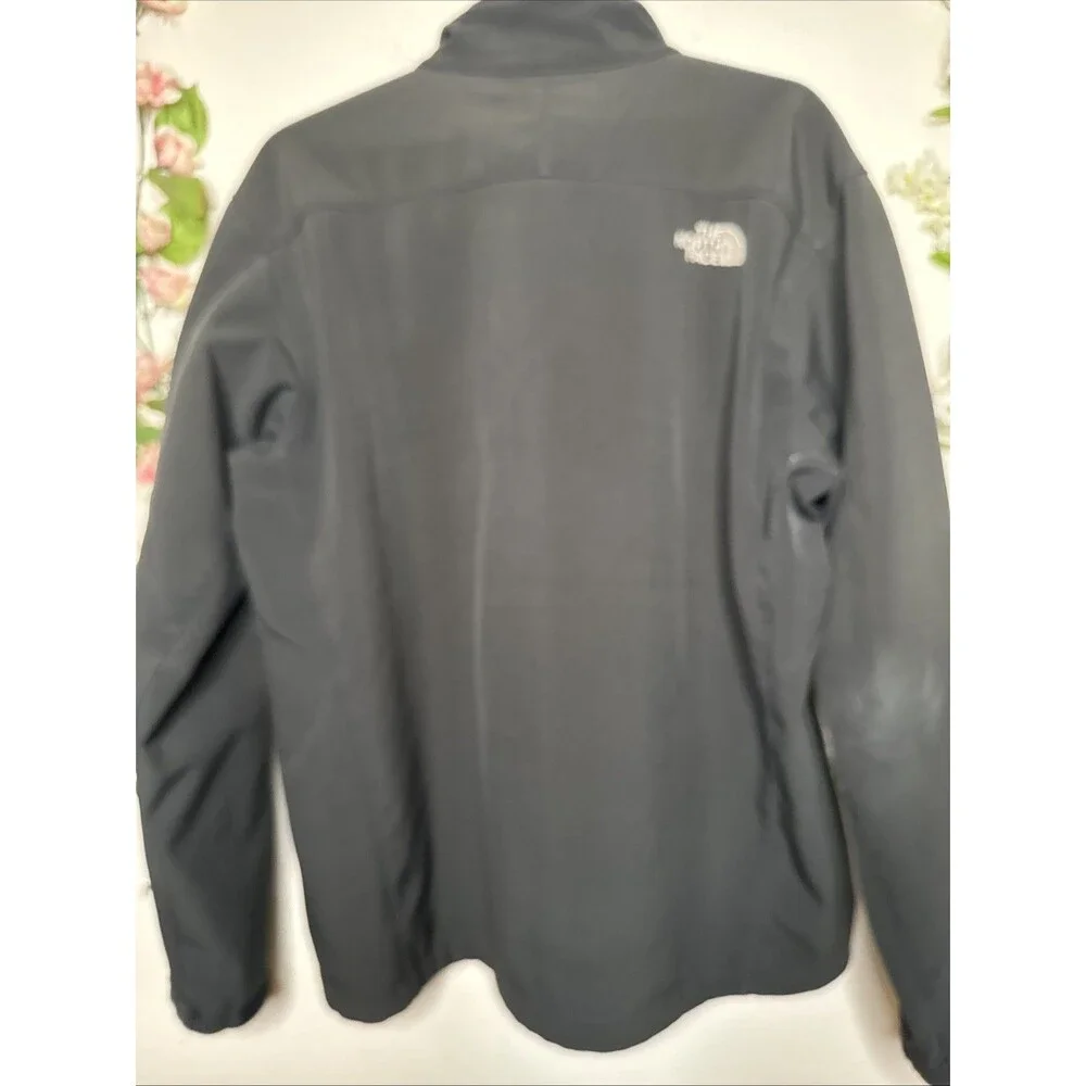 The North Face Mens Sz L Apex Bionic Softshell Black Jacket Vintage